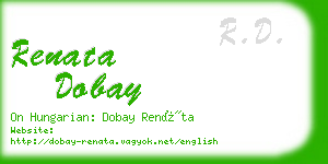 renata dobay business card